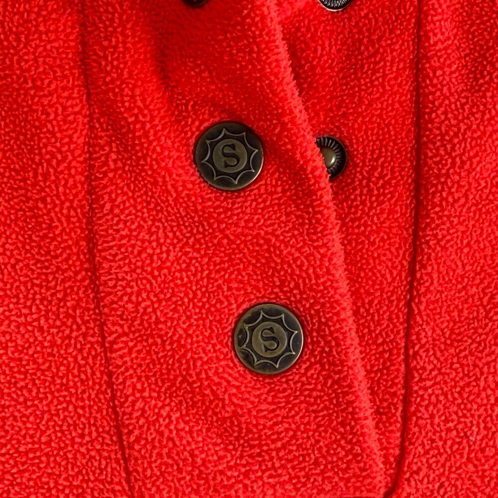 Sahalie Micro Fleece Pullover Sweater Women XS Pink Zip Pockets High Neck - Picture 4 of 12